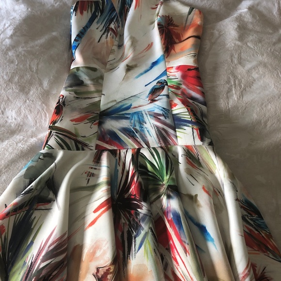 Milly Parrot 🦜 Print Bustier Dress. - Picture 2 of 7